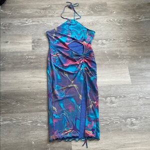 Forever 21 Halter Cut Out Maxi Dress
